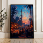Orientalist 137 Canvas Art 18" x 24" / 45 x 60 cm / Black