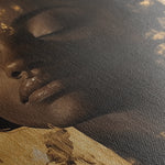 Portrait 137 Canvas Art 18" x 24" / 45 x 60 cm / Black