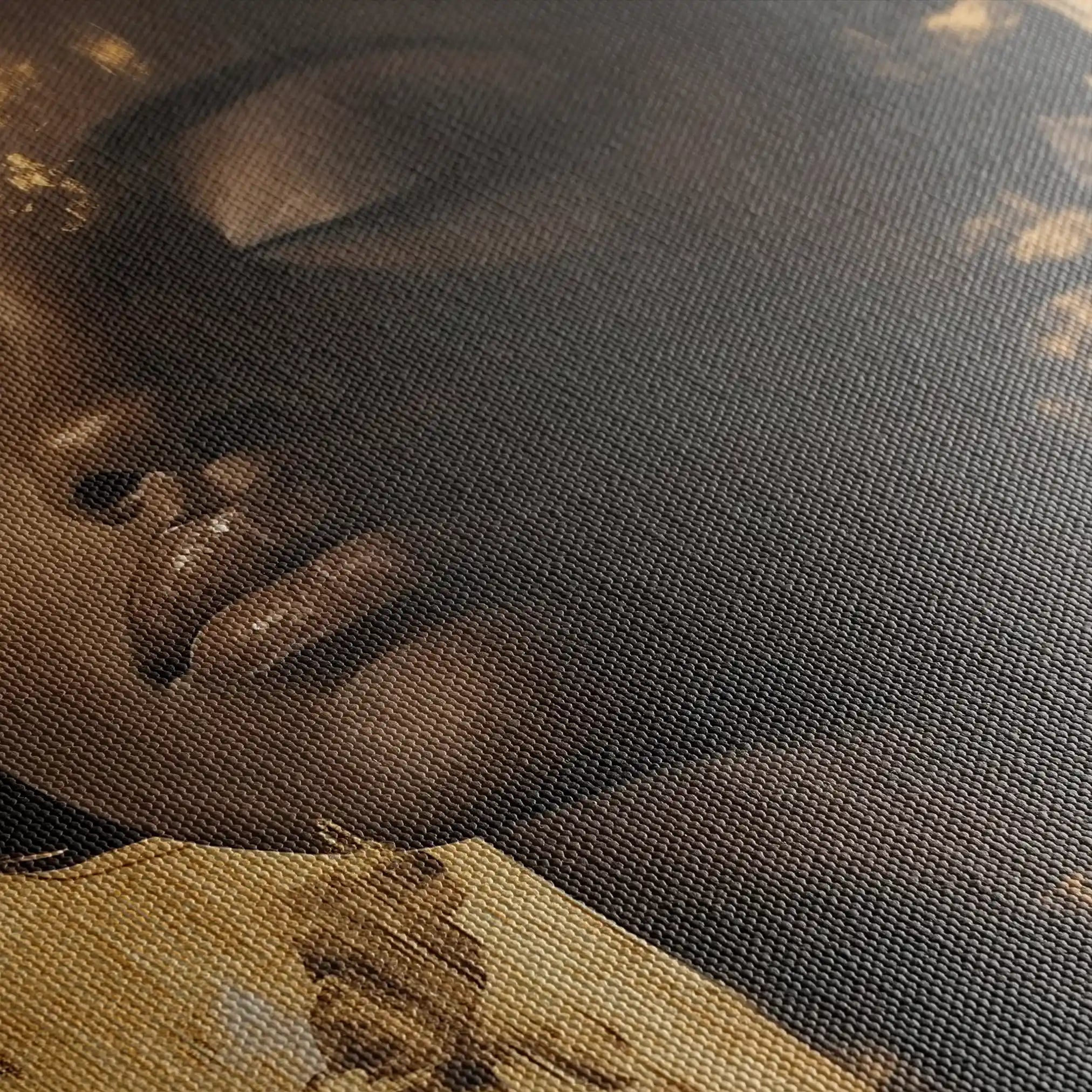 Portrait 137 Canvas Art 60 x 40 cm / Black