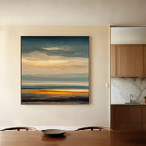 Abstract 1370 Canvas Art 16" x 16" / 40 x 40 cm / Black