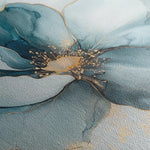 Floral 1370 Canvas Art 16" x 16" / 40 x 40 cm / Black
