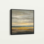 Abstract 1371 Canvas Art 16" x 16" / 40 x 40 cm / Black