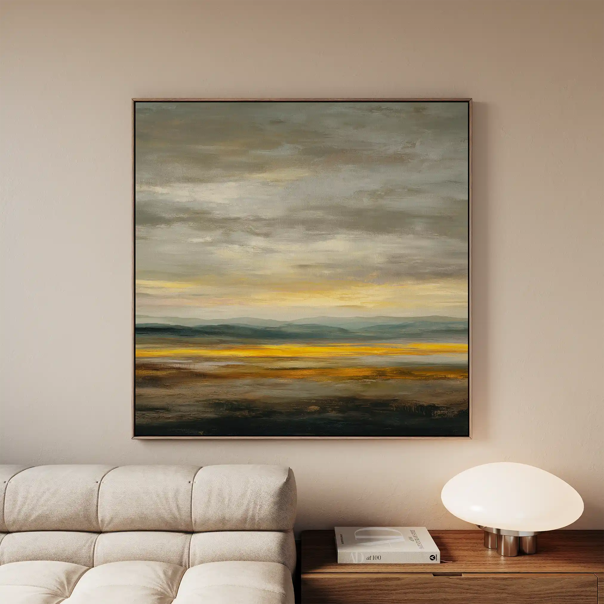 Abstract 1371 Canvas Art 60 x 60 cm / Black