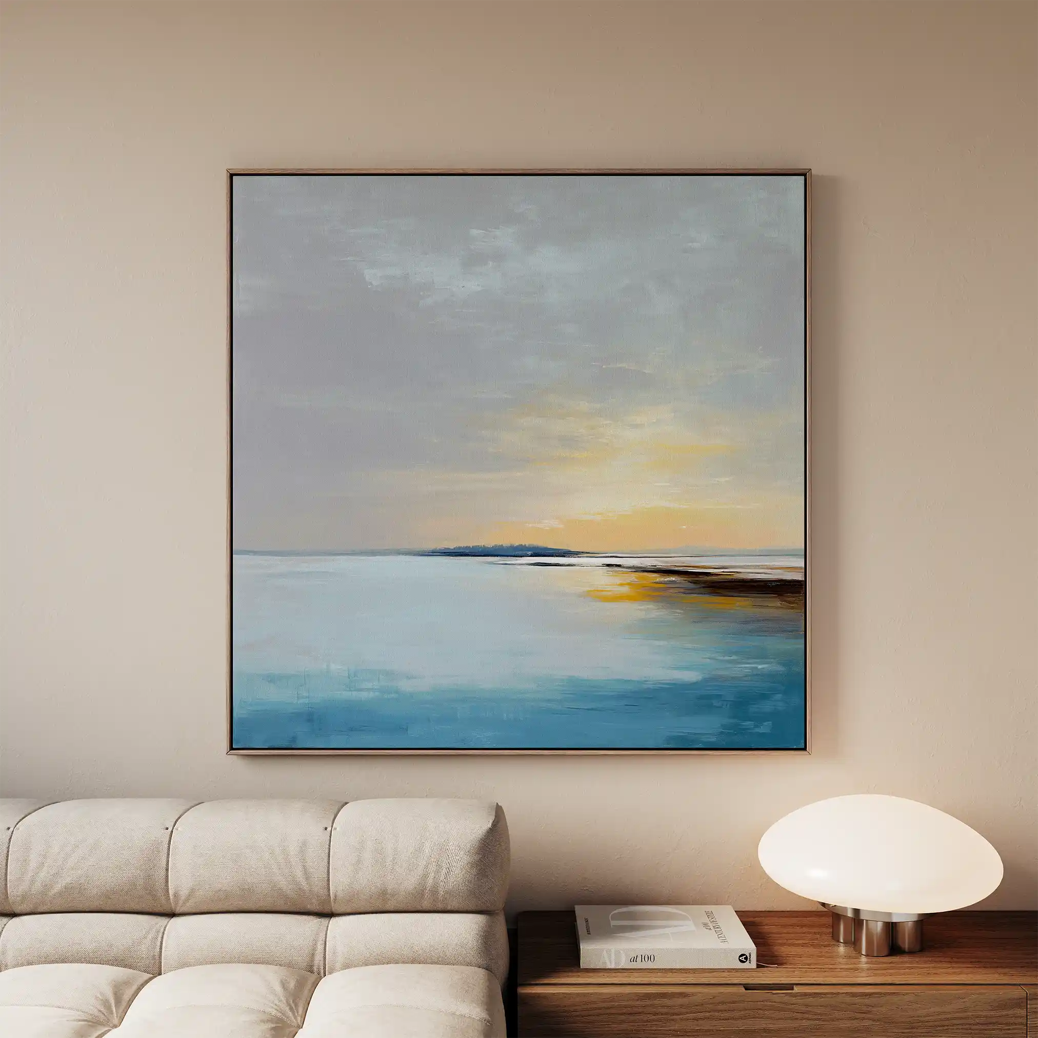 Abstract 1372 Canvas Art 60 x 60 cm / Black