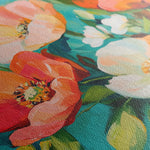Floral 1373 Canvas Art 16" x 16" / 40 x 40 cm / Black