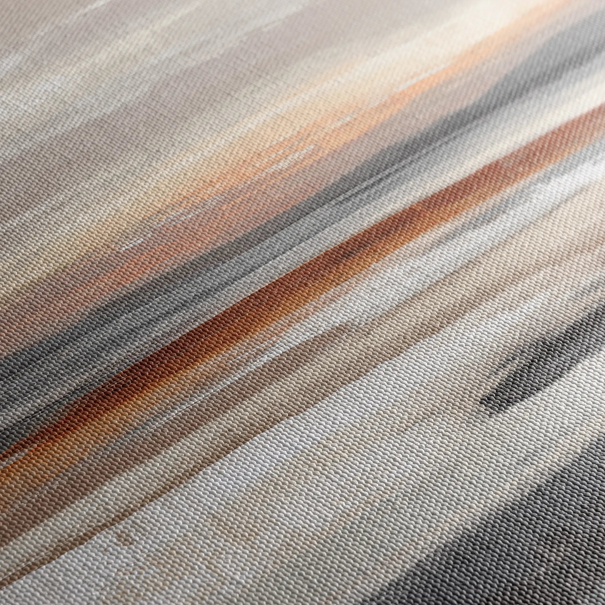 Abstract 1374 Canvas Art 16" x 16" / 40 x 40 cm / Black