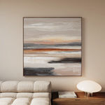 Abstract 1374 Canvas Art 60 x 60 cm / Black