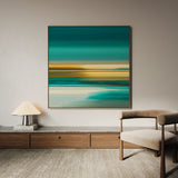 Abstract 1375 Canvas Art 16" x 16" / 40 x 40 cm / Black