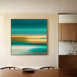 Abstract 1375 Canvas Art 16" x 16" / 40 x 40 cm / Black