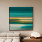 Abstract 1375 Canvas Art 16" x 16" / 40 x 40 cm / Black