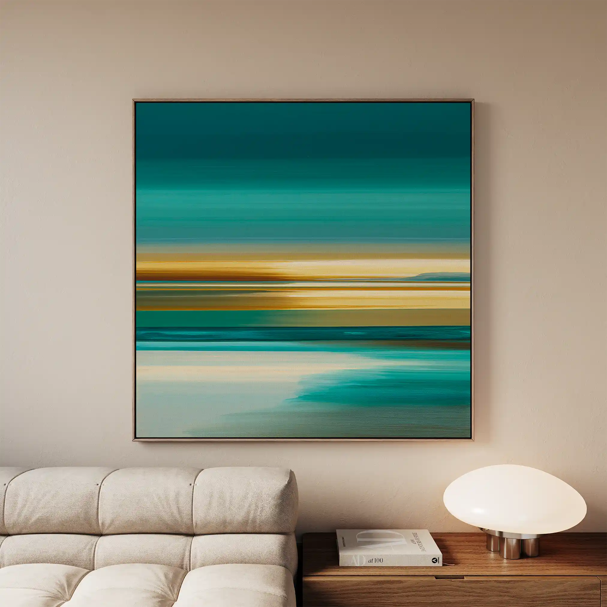 Abstract 1375 Canvas Art 60 x 60 cm / Black