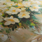 Floral 1375 Canvas Art 16" x 16" / 40 x 40 cm / Black