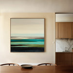 Abstract 1376 Canvas Art 16" x 16" / 40 x 40 cm / Black