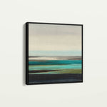 Abstract 1376 Canvas Art 16" x 16" / 40 x 40 cm / Black