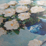 Floral 1376 Canvas Art 16" x 16" / 40 x 40 cm / Black