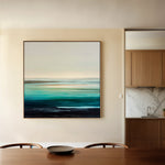 Abstract 1377 Canvas Art 16" x 16" / 40 x 40 cm / Black
