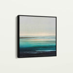 Abstract 1377 Canvas Art 16" x 16" / 40 x 40 cm / Black