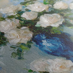 Floral 1377 Canvas Art 16" x 16" / 40 x 40 cm / Black