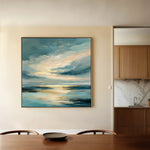Abstract 1378 Canvas Art 16" x 16" / 40 x 40 cm / Black