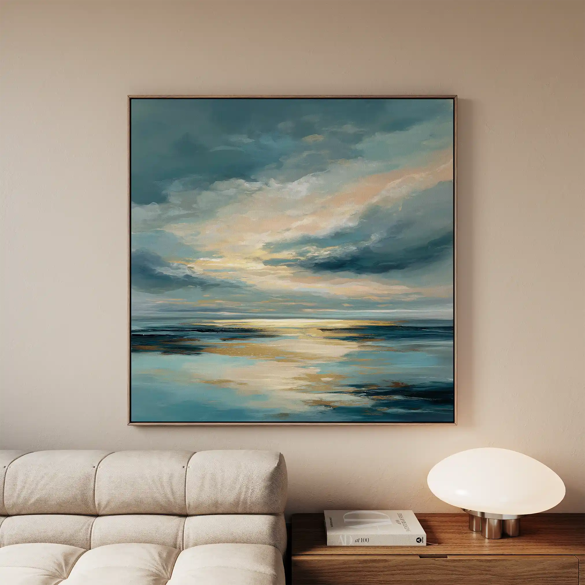 Abstract 1378 Canvas Art 60 x 60 cm / Black