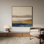 Abstract 1379 Canvas Art 16" x 16" / 40 x 40 cm / Black