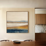 Abstract 1379 Canvas Art 16" x 16" / 40 x 40 cm / Black