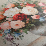 Floral 1379 Canvas Art 16" x 16" / 40 x 40 cm / Black