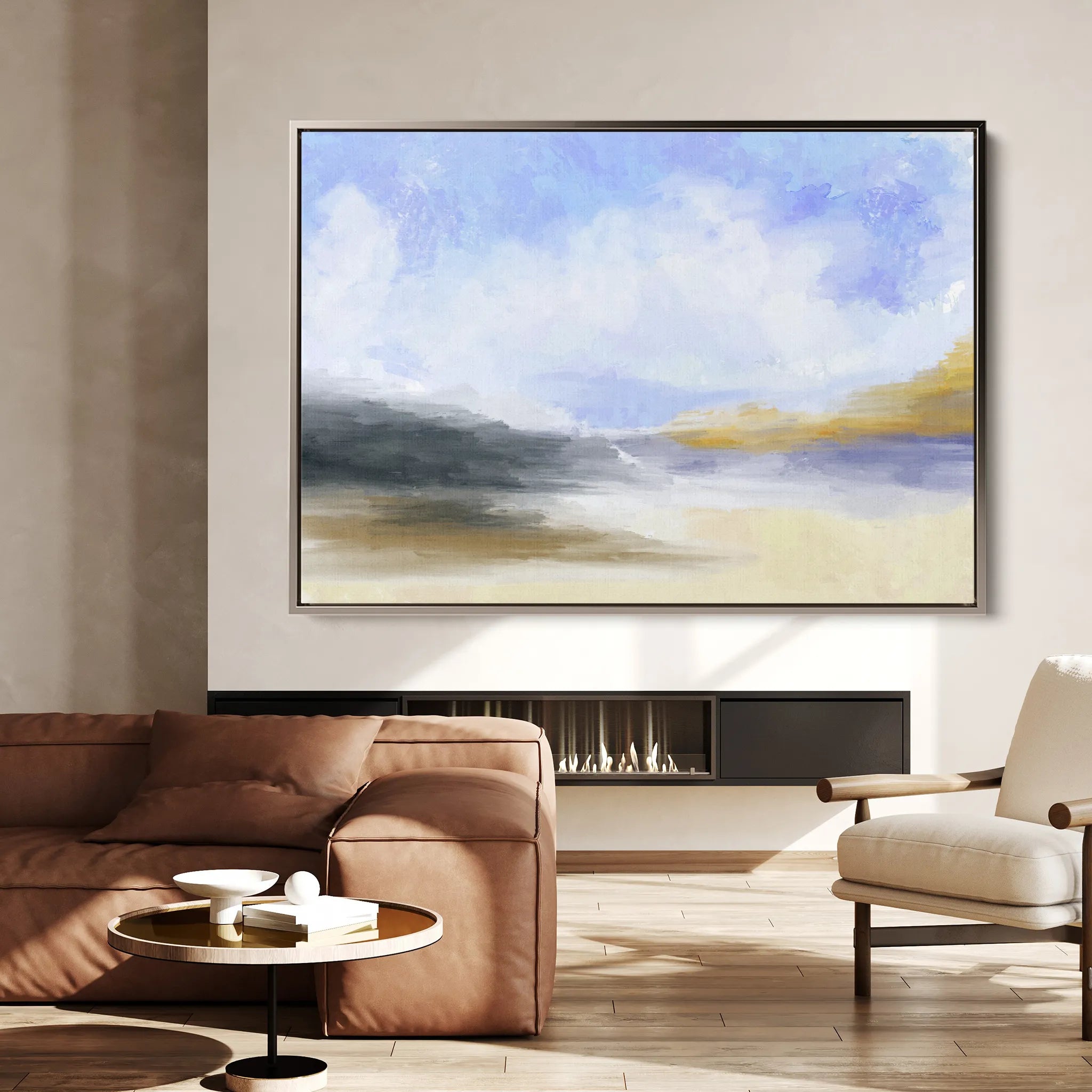 Abstract 138 Canvas Art 18" x 24" / 45 x 60 cm / Black