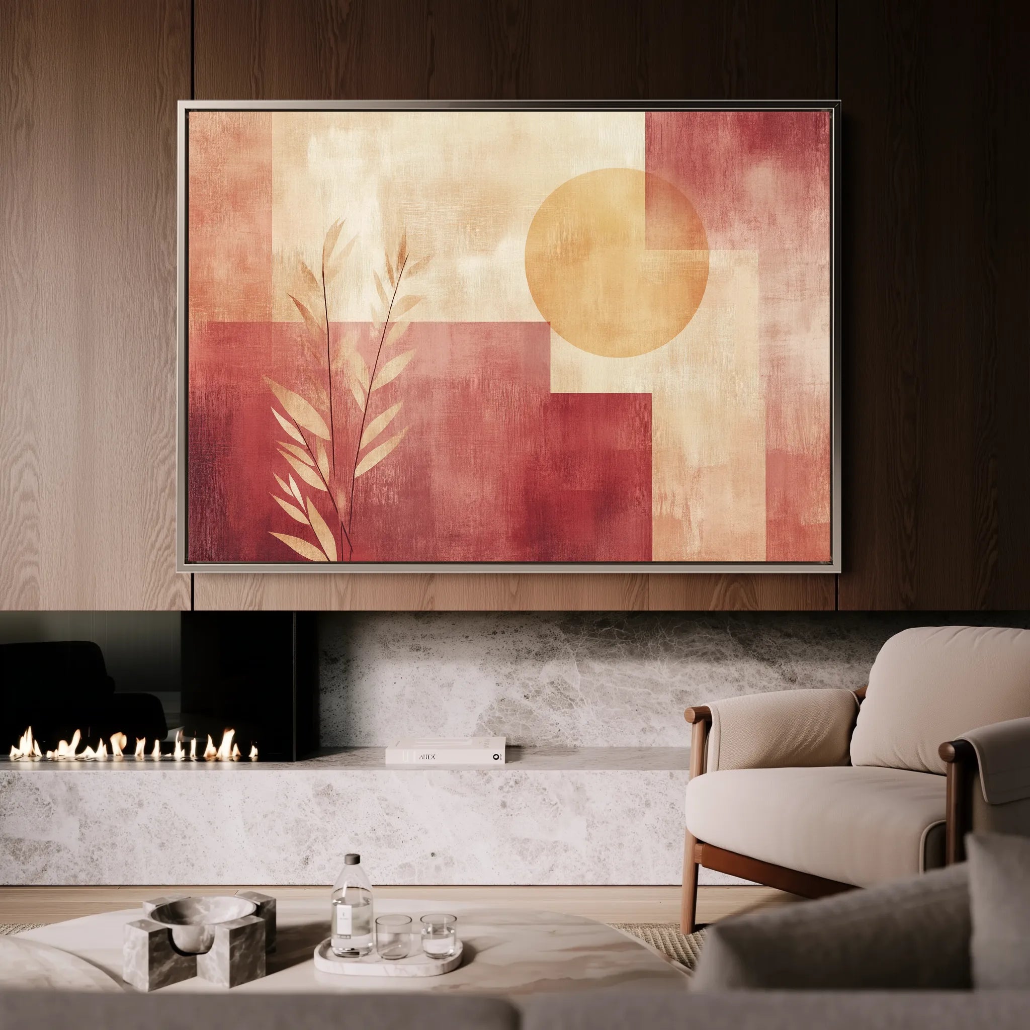 Boho 138 Canvas Art 18" x 24" / 45 x 60 cm / Black