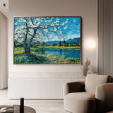 Floral 138 Canvas Art 18" x 24" / 45 x 60 cm / Black