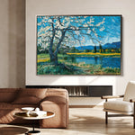 Floral 138 Canvas Art 18" x 24" / 45 x 60 cm / Black
