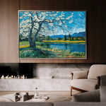 Floral 138 Canvas Art 18" x 24" / 45 x 60 cm / Black