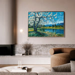 Floral 138 Canvas Art 18" x 24" / 45 x 60 cm / Black