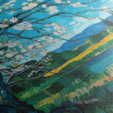 Floral 138 Canvas Art 18" x 24" / 45 x 60 cm / Black