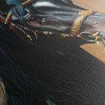 Horses 138 Canvas Art 18" x 24" / 45 x 60 cm / Black