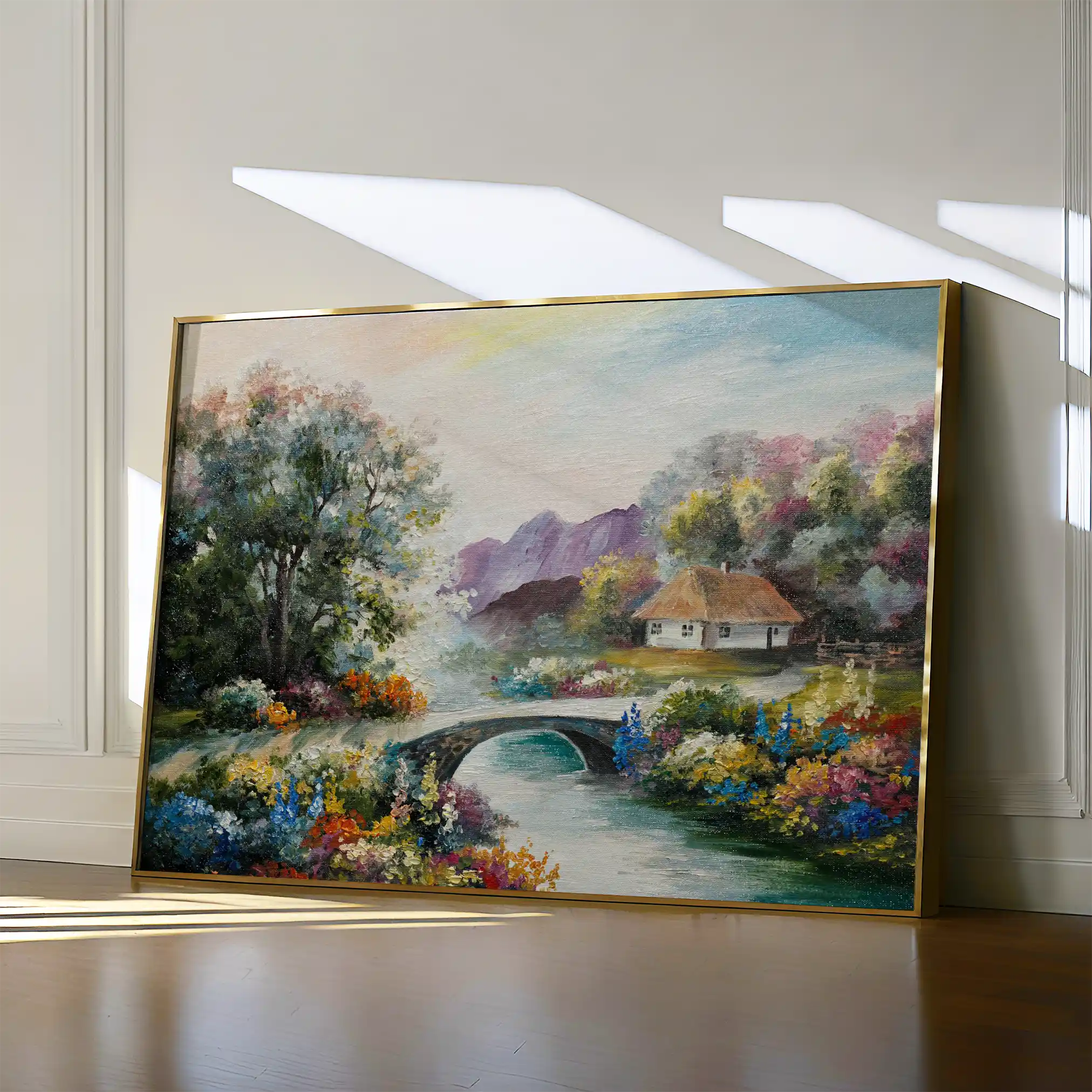 Landscape 138 Canvas Art 60 x 40 cm / Black
