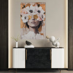 Portrait 138 Canvas Art 18" x 24" / 45 x 60 cm / Black