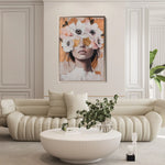 Portrait 138 Canvas Art 60 x 40 cm / Black