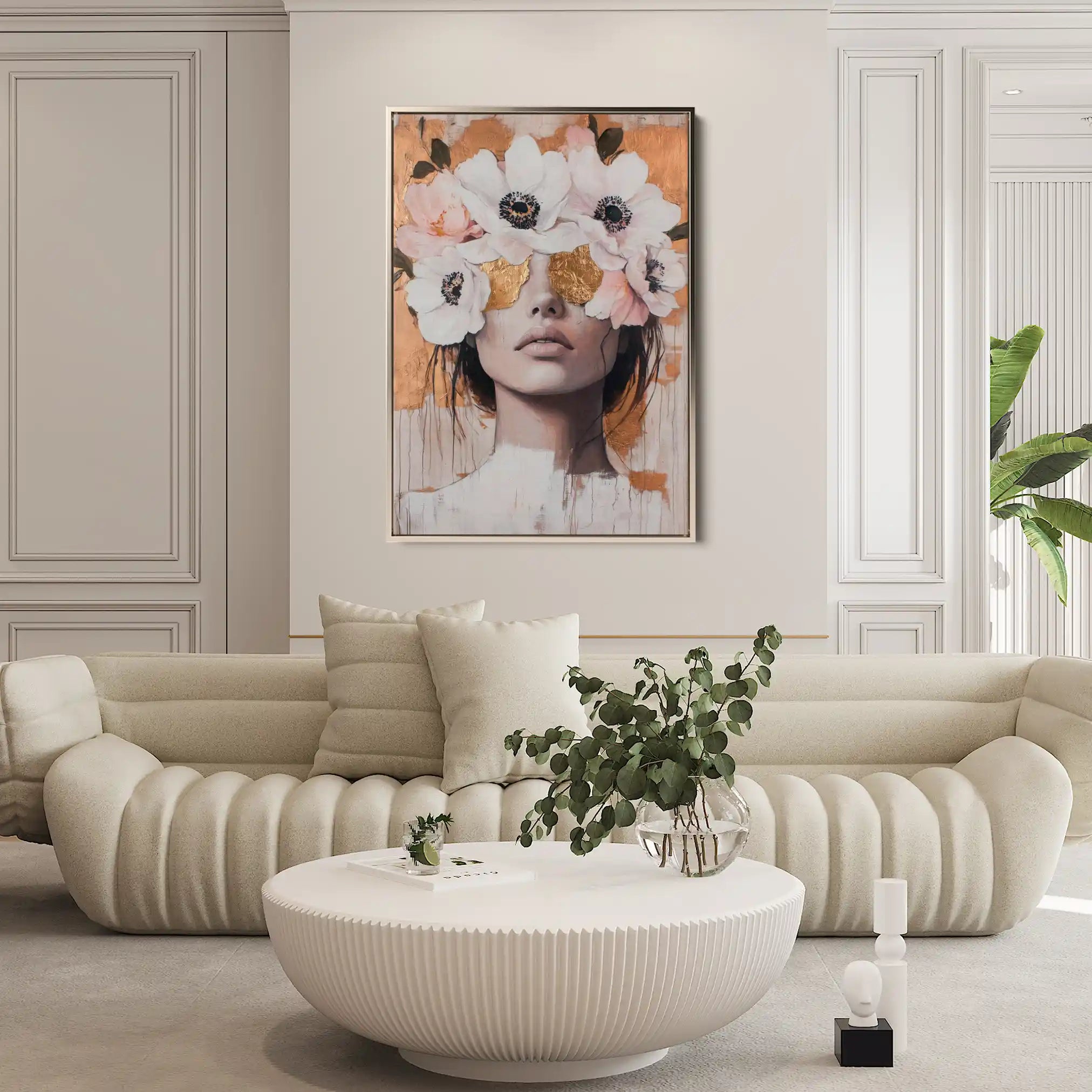 Portrait 138 Canvas Art 60 x 40 cm / Black