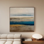 Abstract 1380 Canvas Art 16" x 16" / 40 x 40 cm / Black