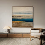 Abstract 1380 Canvas Art 16" x 16" / 40 x 40 cm / Black