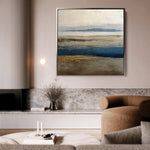 Abstract 1380 Canvas Art 16" x 16" / 40 x 40 cm / Black