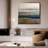 Abstract 1380 Canvas Art 16" x 16" / 40 x 40 cm / Black