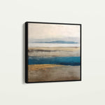 Abstract 1380 Canvas Art 16" x 16" / 40 x 40 cm / Black