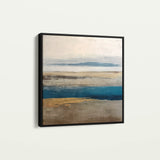 Abstract 1380 Canvas Art 16" x 16" / 40 x 40 cm / Black