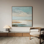 Abstract 1381 Canvas Art 16" x 16" / 40 x 40 cm / Black
