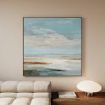 Abstract 1381 Canvas Art 16" x 16" / 40 x 40 cm / Black