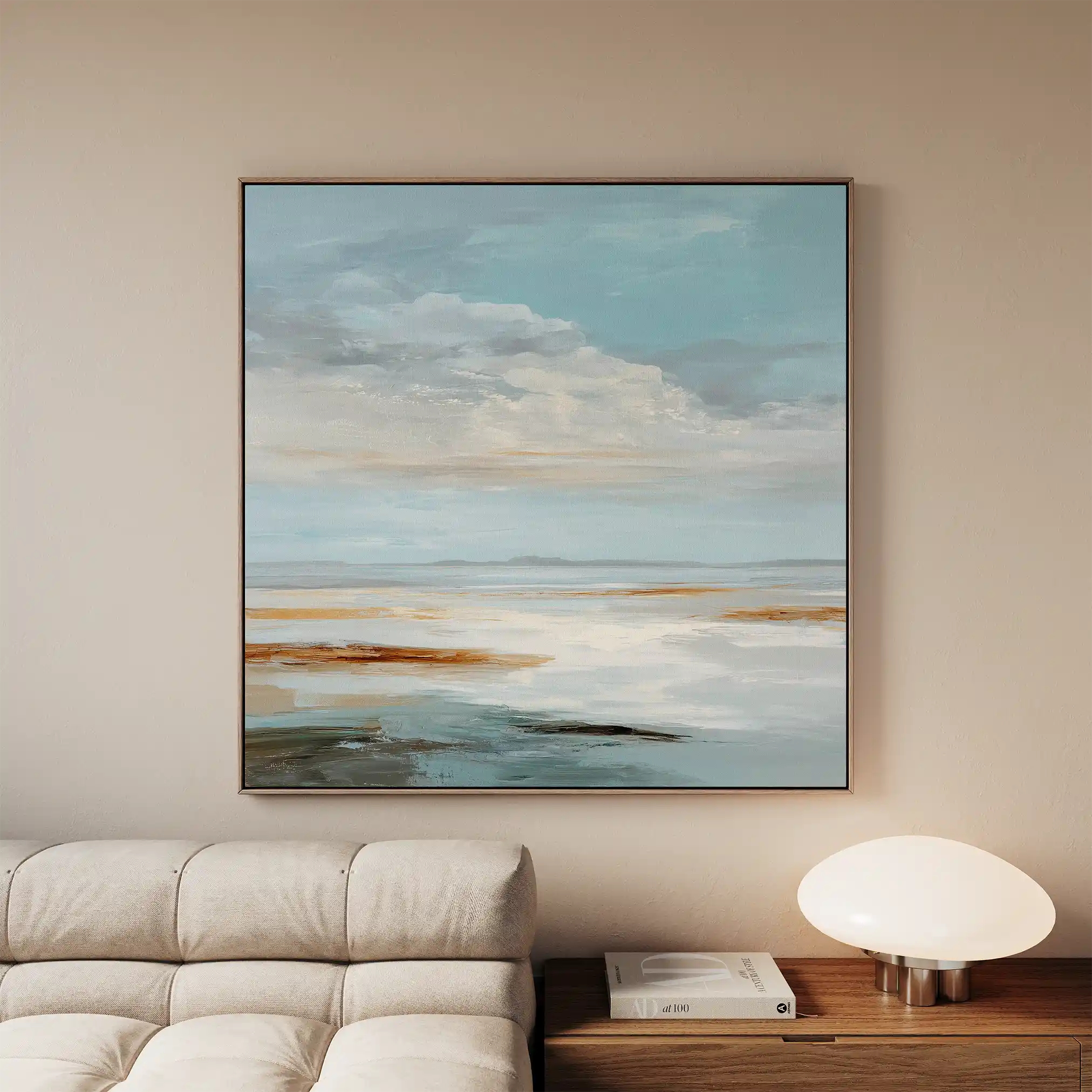 Abstract 1381 Canvas Art 60 x 60 cm / Black