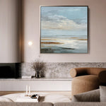 Abstract 1381 Canvas Art 60 x 60 cm / Black