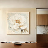Floral 1381 Canvas Art 16" x 16" / 40 x 40 cm / Black